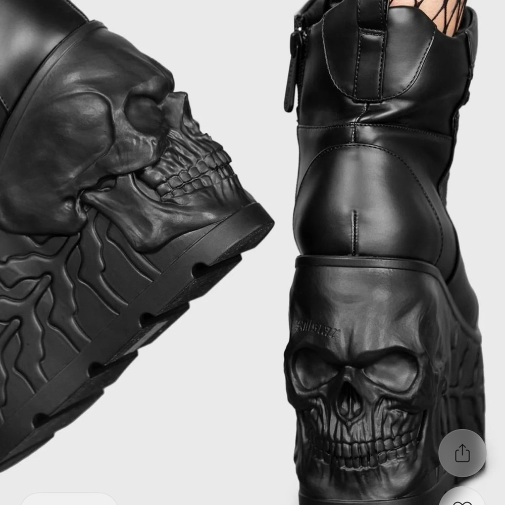 Killstar Doom Platform Wedge Boots - image 2